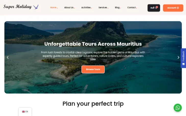 Super Holidays - Enhanced Tour Booking Platform